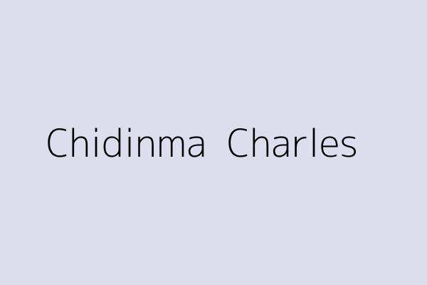 Chidinma  Charles 